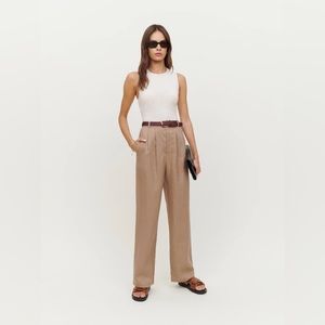 Reformation Vesta pant, size 4. Wide-leg, 100% Linen.